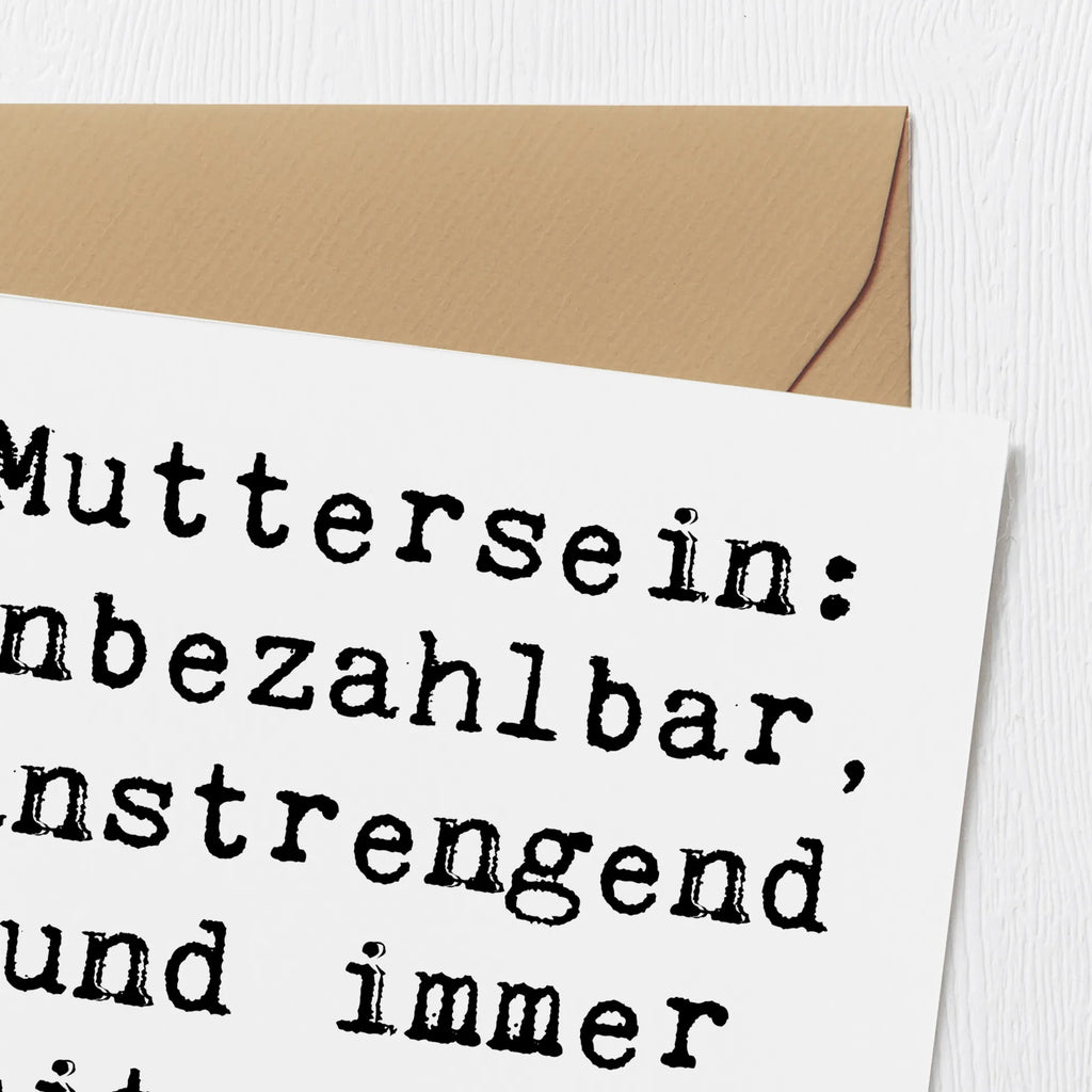 Deluxe Karte Spruch Mutter Liebe Glückwunschkarte, Karte, Grußkarte, Einladungskarte, Hochzeitskarte, Hochwertige Klappkarte, Klappkarte, Hochwertige Grußkarte, Geburtstagskarte, Familie, Vatertag, Muttertag, Bruder, Schwester, Mama, Papa, Oma, Opa