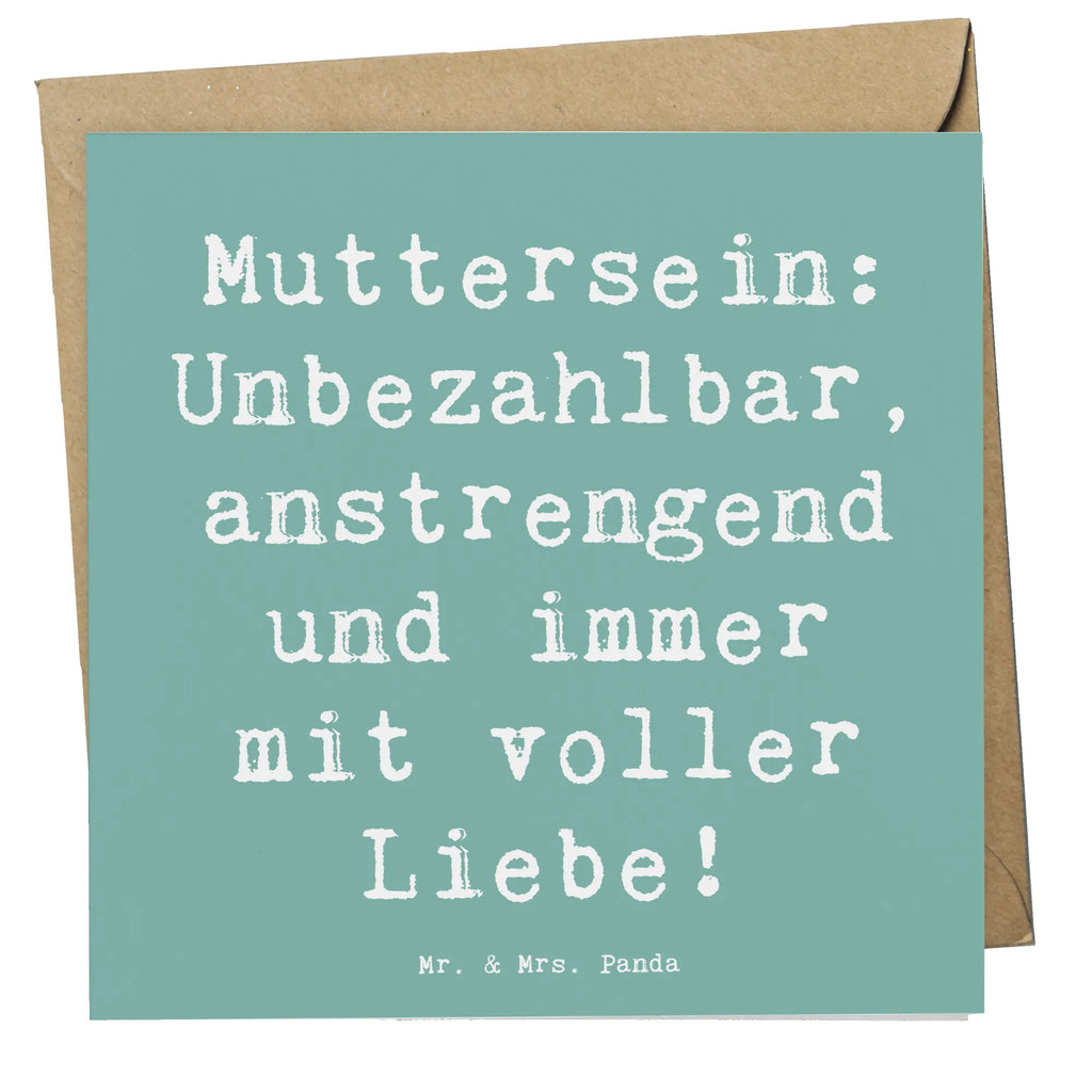 Deluxe Karte Spruch Mutter Liebe Glückwunschkarte, Karte, Grußkarte, Einladungskarte, Hochzeitskarte, Hochwertige Klappkarte, Klappkarte, Hochwertige Grußkarte, Geburtstagskarte, Familie, Vatertag, Muttertag, Bruder, Schwester, Mama, Papa, Oma, Opa