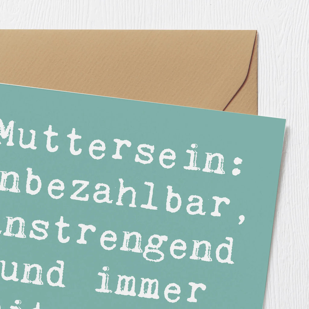 Deluxe Karte Spruch Mutter Liebe Glückwunschkarte, Karte, Grußkarte, Einladungskarte, Hochzeitskarte, Hochwertige Klappkarte, Klappkarte, Hochwertige Grußkarte, Geburtstagskarte, Familie, Vatertag, Muttertag, Bruder, Schwester, Mama, Papa, Oma, Opa
