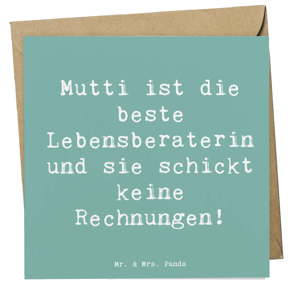 Deluxe Karte Spruch Mama Ratschläge Geburtstagskarte, Karte, Glückwunschkarte, Hochwertige Grußkarte, Grußkarte, Hochwertige Klappkarte, Hochzeitskarte, Klappkarte, Einladungskarte, Familie, Vatertag, Muttertag, Bruder, Schwester, Mama, Papa, Oma, Opa