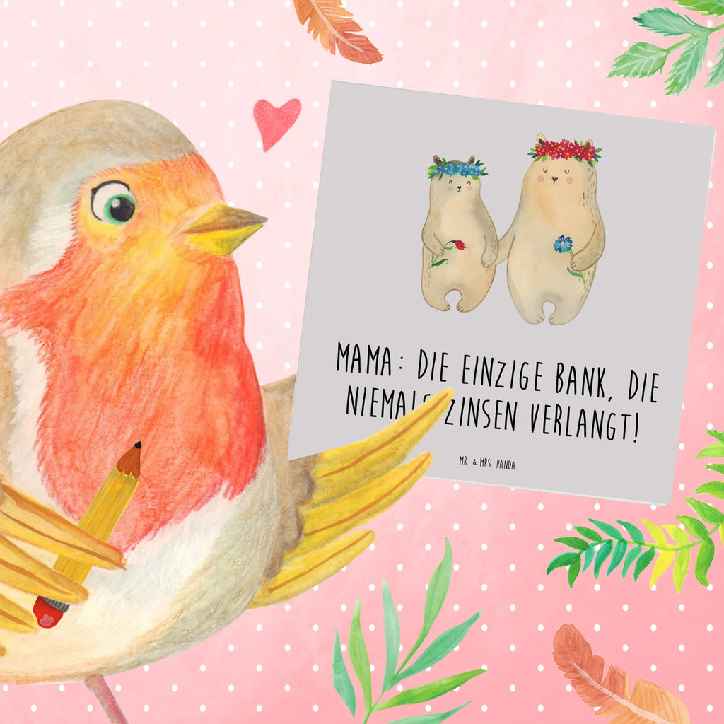 Deluxe Karte Mutter Bank Glückwunschkarte, Grußkarte, Klappkarte, Karte, Hochwertige Grußkarte, Hochwertige Klappkarte, Hochzeitskarte, Geburtstagskarte, Einladungskarte, Familie, Vatertag, Muttertag, Bruder, Schwester, Mama, Papa, Oma, Opa