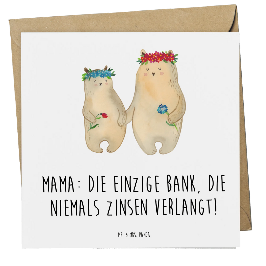 Deluxe Karte Mutter Bank Glückwunschkarte, Grußkarte, Klappkarte, Karte, Hochwertige Grußkarte, Hochwertige Klappkarte, Hochzeitskarte, Geburtstagskarte, Einladungskarte, Familie, Vatertag, Muttertag, Bruder, Schwester, Mama, Papa, Oma, Opa