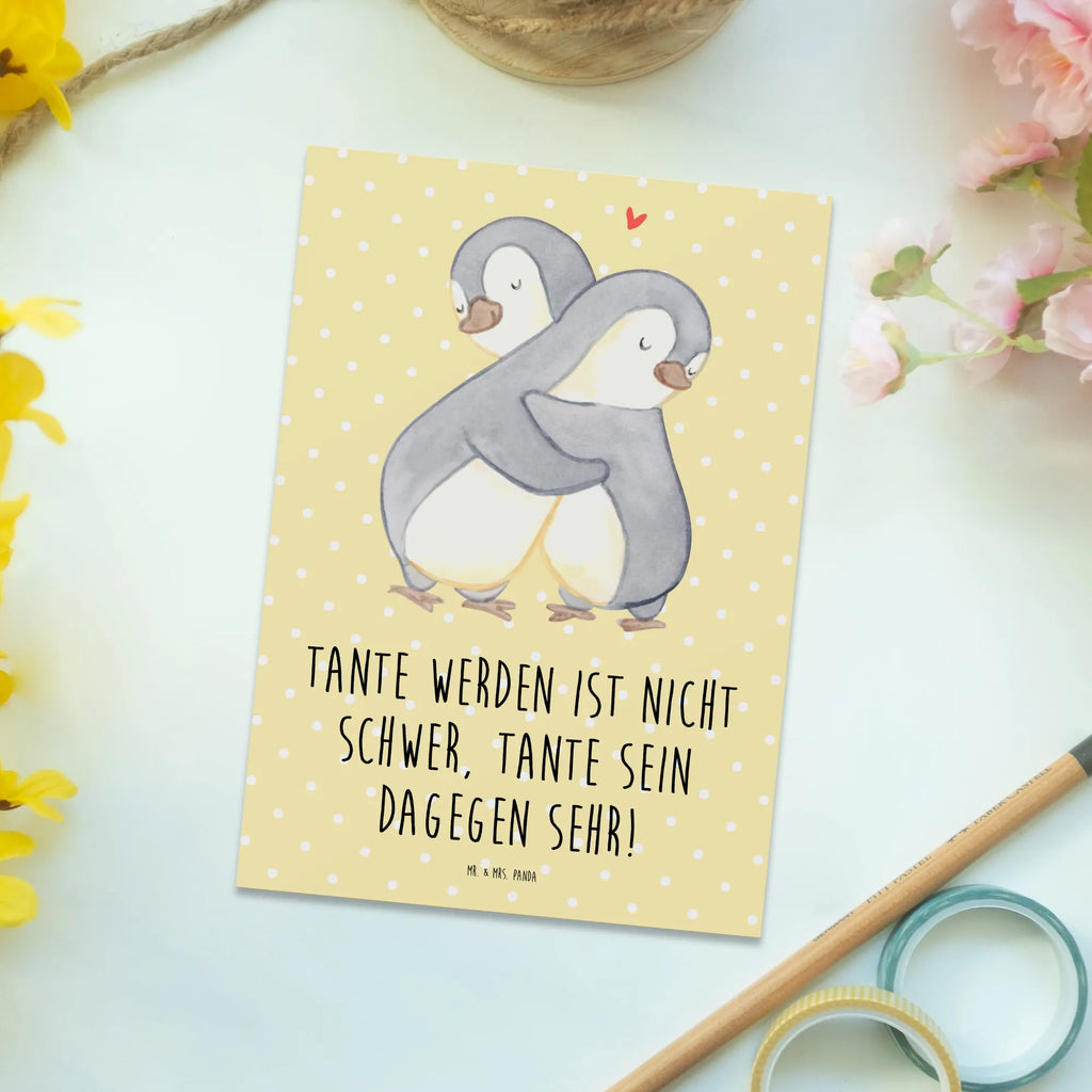 Postcard Tante werden ist nicht schwer, Tante sein dagegen sehr! Karte, Dankeskarte, Postkarte, Geschenkkarte, Einladung Geburtstag, Ansichtskarte, Einladungskarte, Geburtstagskarte, Grußkarte, Einladungskarten Geburtstag, Ansichtskarten, Einladung, Familie, Vatertag, Muttertag, Bruder, Schwester, Mama, Papa, Oma, Opa