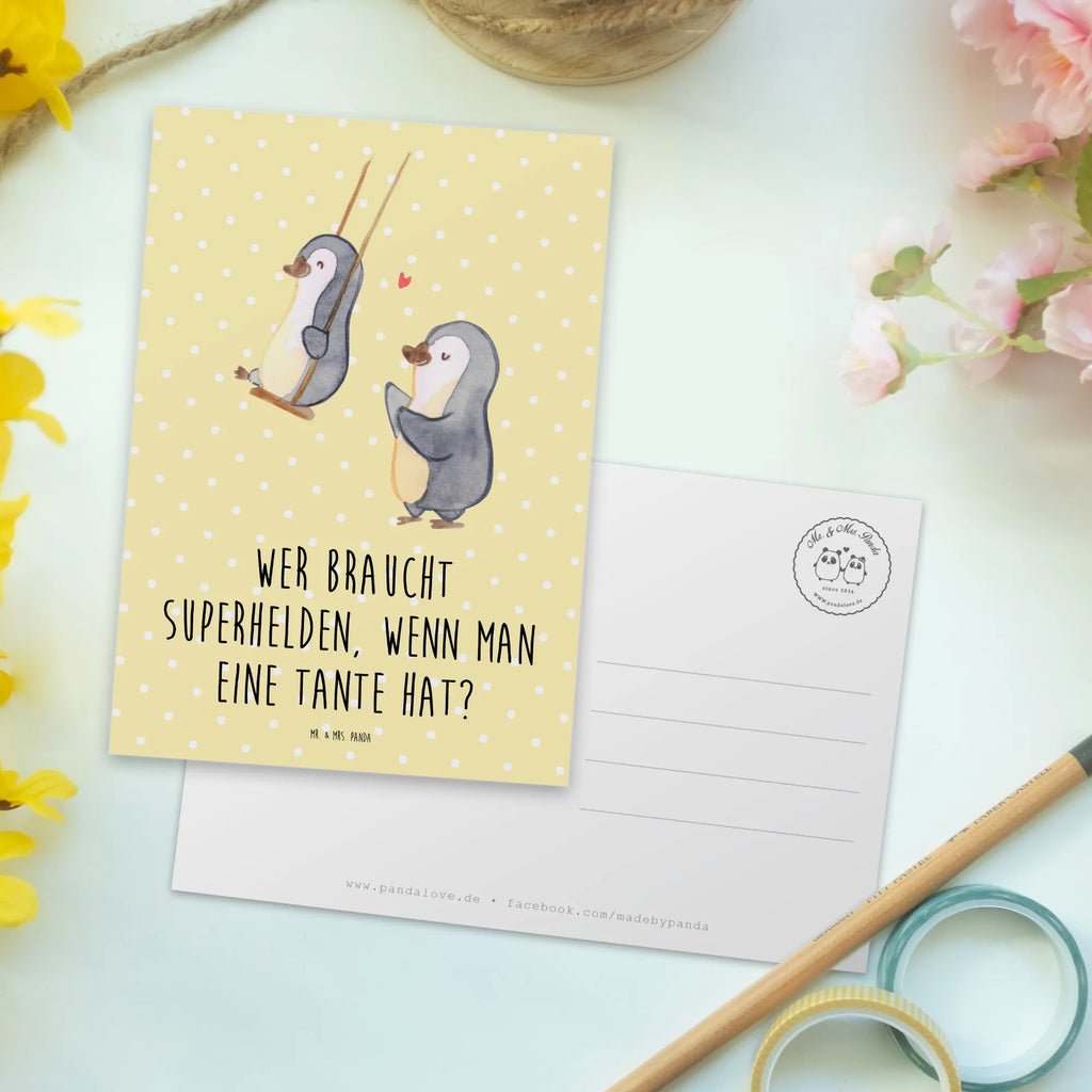 Postcard Wer braucht Superhelden, wenn man eine Tante hat? Einladungskarten Geburtstag, Karte, Ansichtskarten, Einladung, Einladungskarte, Geschenkkarte, Ansichtskarte, Geburtstagskarte, Grußkarte, Dankeskarte, Postkarte, Einladung Geburtstag, Familie, Vatertag, Muttertag, Bruder, Schwester, Mama, Papa, Oma, Opa