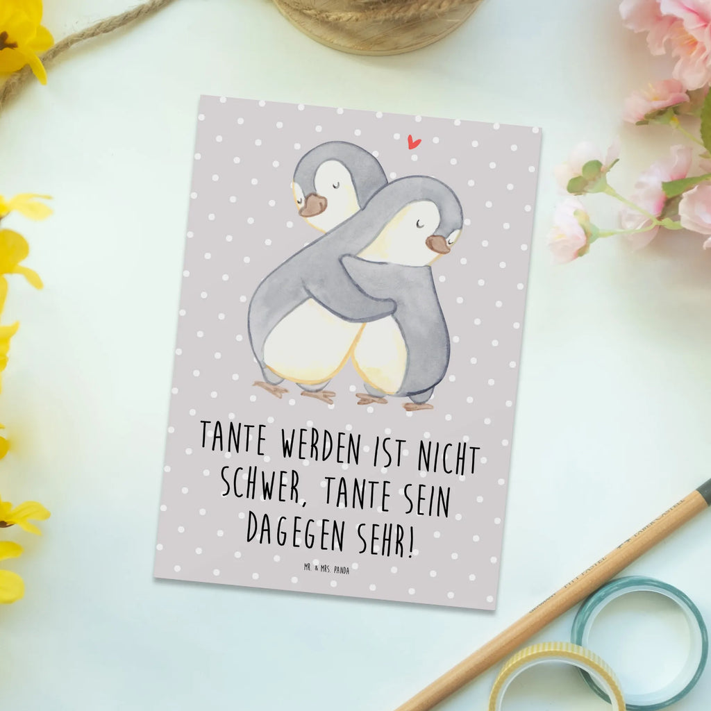 Postcard Tante werden ist nicht schwer, Tante sein dagegen sehr! Karte, Dankeskarte, Postkarte, Geschenkkarte, Einladung Geburtstag, Ansichtskarte, Einladungskarte, Geburtstagskarte, Grußkarte, Einladungskarten Geburtstag, Ansichtskarten, Einladung, Familie, Vatertag, Muttertag, Bruder, Schwester, Mama, Papa, Oma, Opa