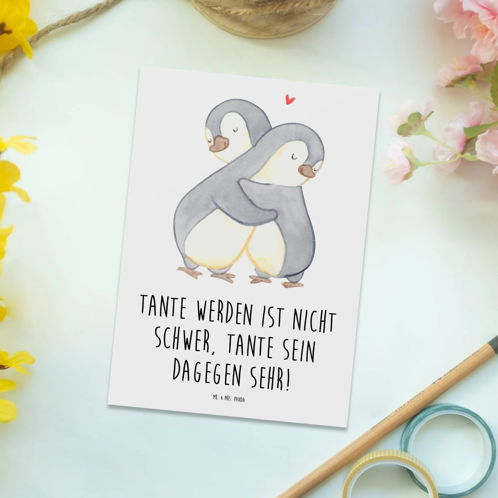 Postcard Tante werden ist nicht schwer, Tante sein dagegen sehr! Karte, Dankeskarte, Postkarte, Geschenkkarte, Einladung Geburtstag, Ansichtskarte, Einladungskarte, Geburtstagskarte, Grußkarte, Einladungskarten Geburtstag, Ansichtskarten, Einladung, Familie, Vatertag, Muttertag, Bruder, Schwester, Mama, Papa, Oma, Opa