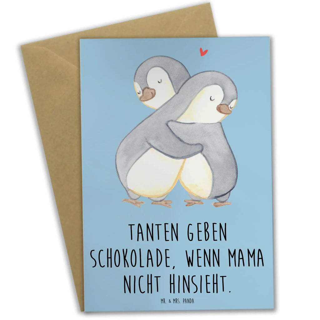 Greetings card Tanten geben Schokolade, wenn Mama nicht hinsieht. Karte, Hochzeitskarte, Klappkarte, Glückwunschkarte, Geburtstagskarte, Einladungskarte, Grußkarte, Ansichtskarten, Familie, Vatertag, Muttertag, Bruder, Schwester, Mama, Papa, Oma, Opa