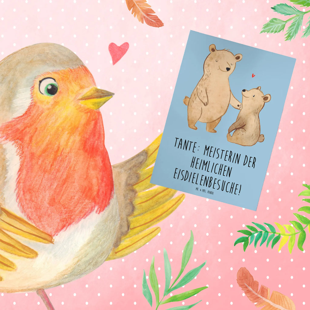Grußkarte Tante Eisdielenmeisterin Grußkarte, Hochzeitskarte, Glückwunschkarte, Ansichtskarten, Klappkarte, Einladungskarte, Geburtstagskarte, Karte, Familie, Vatertag, Muttertag, Bruder, Schwester, Mama, Papa, Oma, Opa
