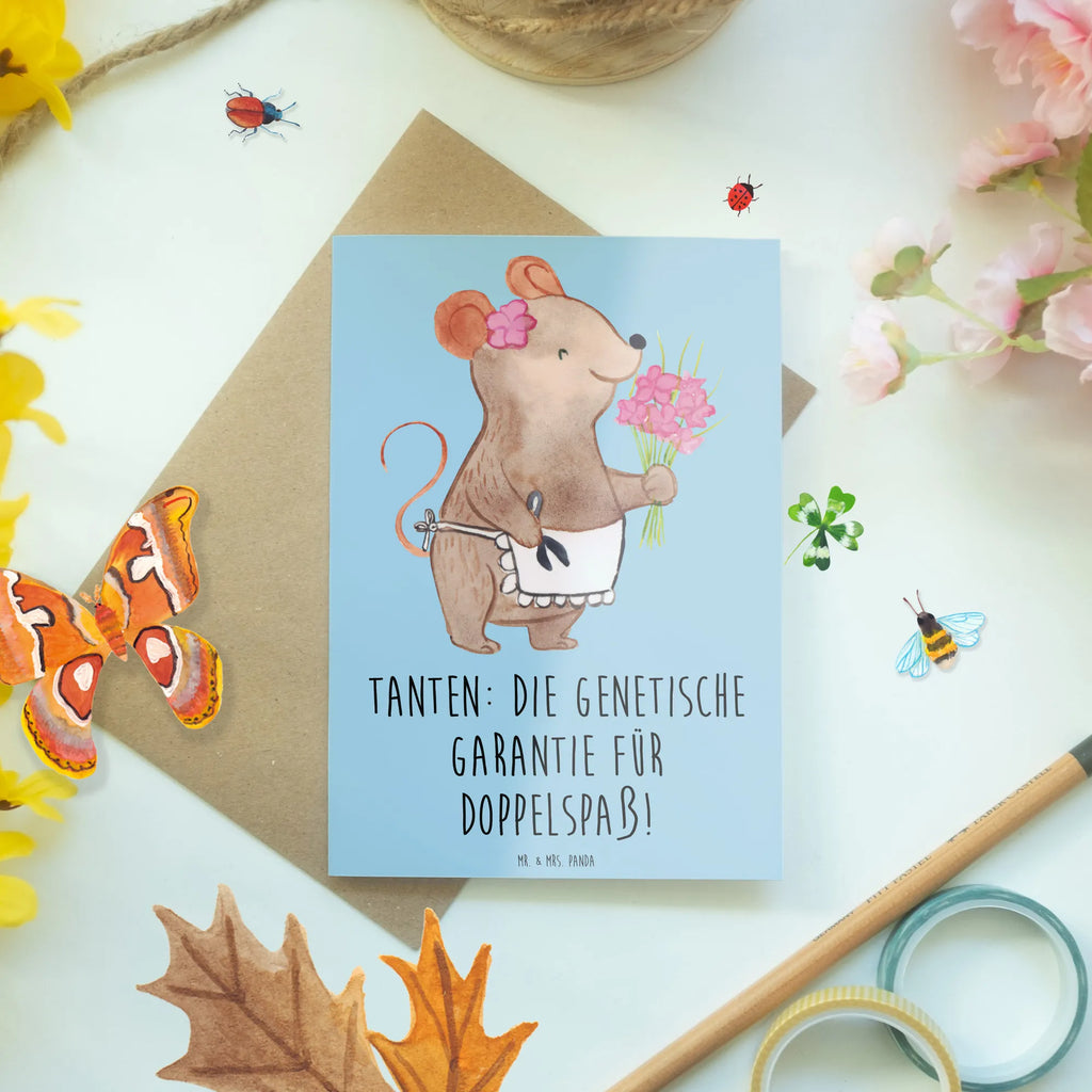 Grußkarte Tanten Doppelspaß Klappkarte, Glückwunschkarte, Hochzeitskarte, Geburtstagskarte, Ansichtskarten, Karte, Grußkarte, Einladungskarte, Familie, Vatertag, Muttertag, Bruder, Schwester, Mama, Papa, Oma, Opa