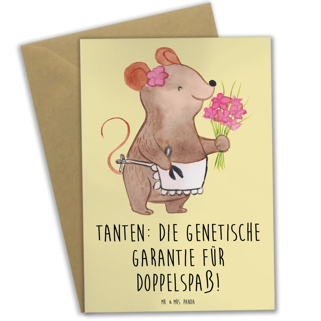 Grußkarte Tanten Doppelspaß Klappkarte, Glückwunschkarte, Hochzeitskarte, Geburtstagskarte, Ansichtskarten, Karte, Grußkarte, Einladungskarte, Familie, Vatertag, Muttertag, Bruder, Schwester, Mama, Papa, Oma, Opa