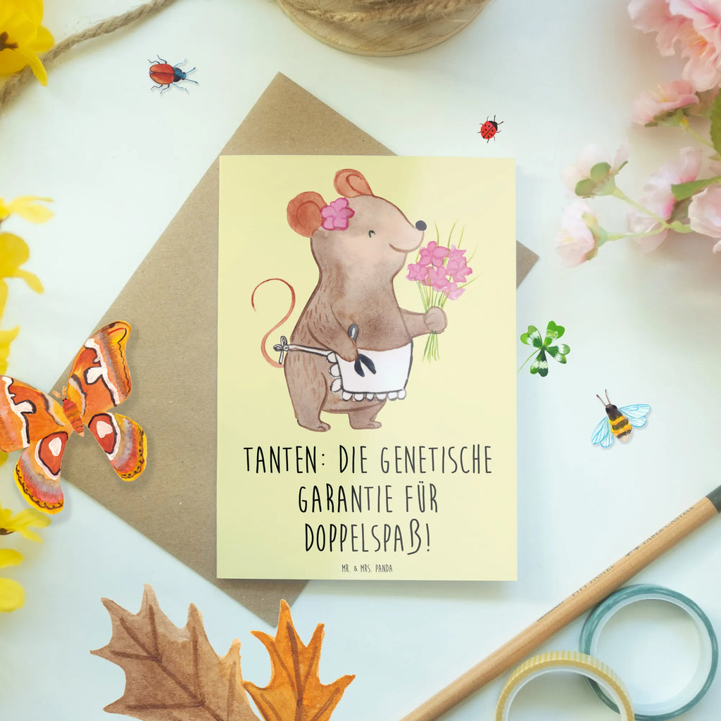 Grußkarte Tanten Doppelspaß Klappkarte, Glückwunschkarte, Hochzeitskarte, Geburtstagskarte, Ansichtskarten, Karte, Grußkarte, Einladungskarte, Familie, Vatertag, Muttertag, Bruder, Schwester, Mama, Papa, Oma, Opa