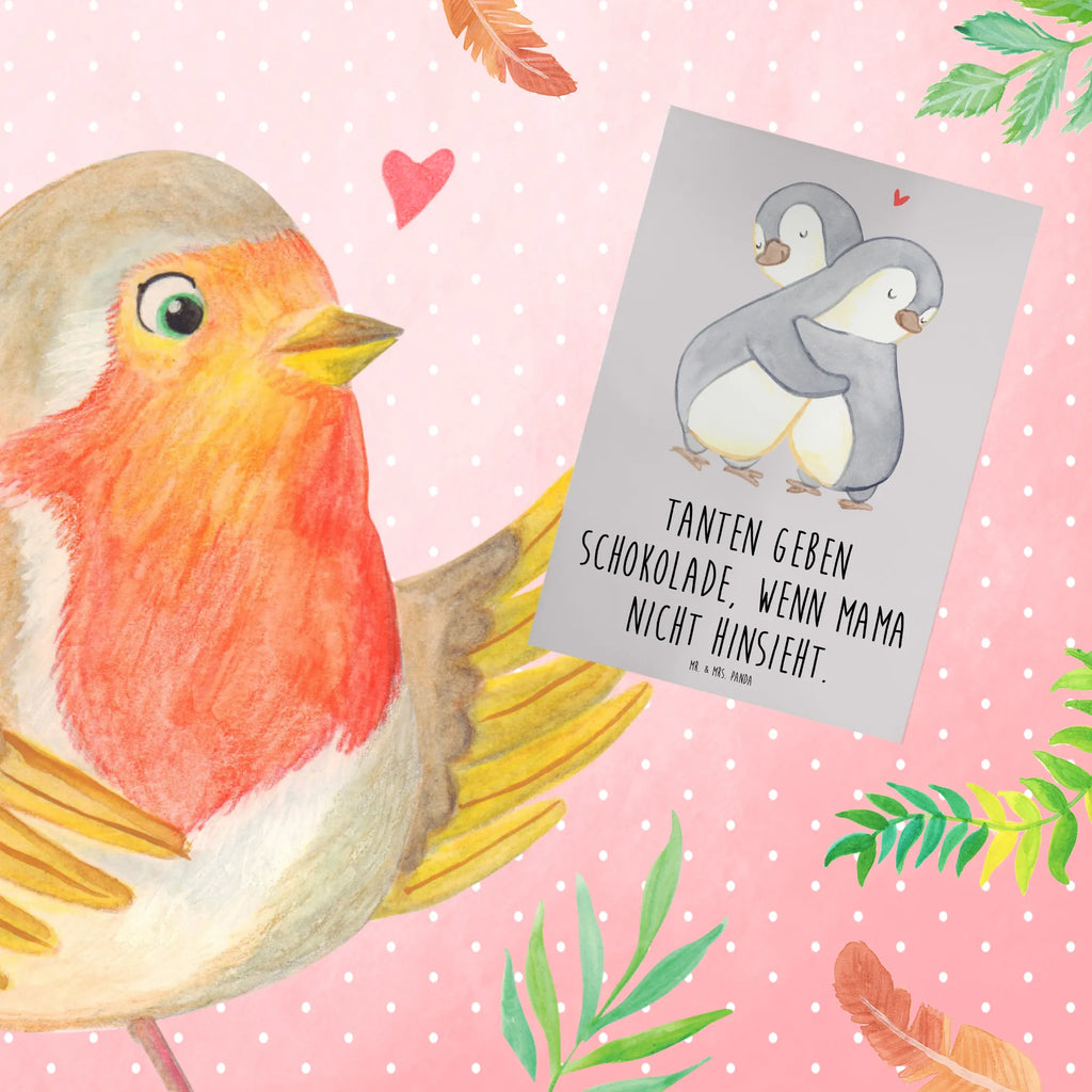 Greetings card Tanten geben Schokolade, wenn Mama nicht hinsieht. Karte, Hochzeitskarte, Klappkarte, Glückwunschkarte, Geburtstagskarte, Einladungskarte, Grußkarte, Ansichtskarten, Familie, Vatertag, Muttertag, Bruder, Schwester, Mama, Papa, Oma, Opa