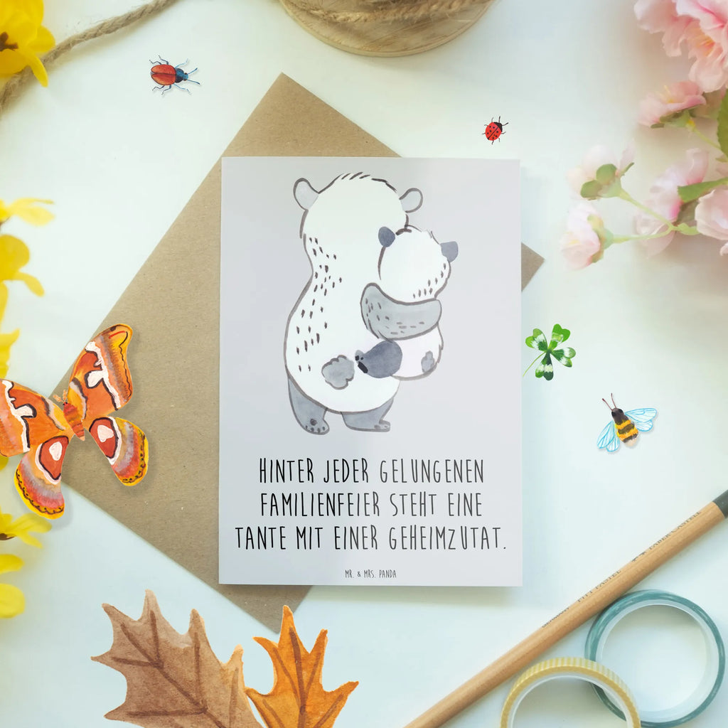 Grußkarte Tante Geheimzutat Hochzeitskarte, Einladungskarte, Ansichtskarten, Glückwunschkarte, Karte, Klappkarte, Grußkarte, Geburtstagskarte, Familie, Vatertag, Muttertag, Bruder, Schwester, Mama, Papa, Oma, Opa