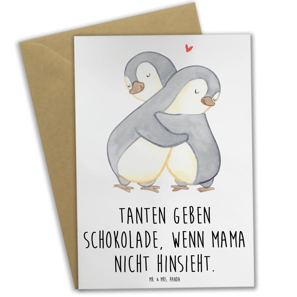 Greetings card Tanten geben Schokolade, wenn Mama nicht hinsieht. Karte, Hochzeitskarte, Klappkarte, Glückwunschkarte, Geburtstagskarte, Einladungskarte, Grußkarte, Ansichtskarten, Familie, Vatertag, Muttertag, Bruder, Schwester, Mama, Papa, Oma, Opa