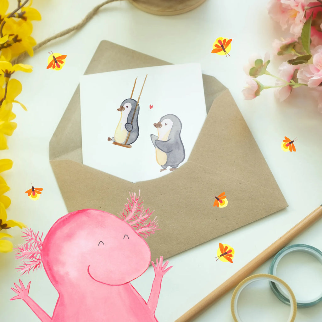 Greetings card Wer braucht Superhelden, wenn man eine Tante hat? Karte, Ansichtskarten, Einladungskarte, Klappkarte, Hochzeitskarte, Glückwunschkarte, Geburtstagskarte, Grußkarte, Familie, Vatertag, Muttertag, Bruder, Schwester, Mama, Papa, Oma, Opa