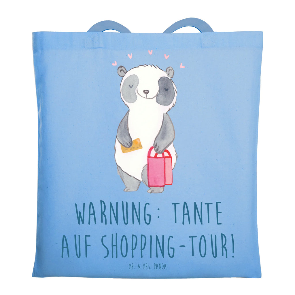 Tote bag Warnung: Tante auf Shopping-Tour! Einkaufstasche, Jutetasche, Strandtasche, Beutel, Jutebeutel, Badetasche, Tragetasche, Tasche, Stofftasche, Schultertasche, Stoffbeutel, Umhängetasche, Beuteltasche, Einkaufstüte, Shopper, Laptoptasche, Familie, Vatertag, Muttertag, Bruder, Schwester, Mama, Papa, Oma, Opa