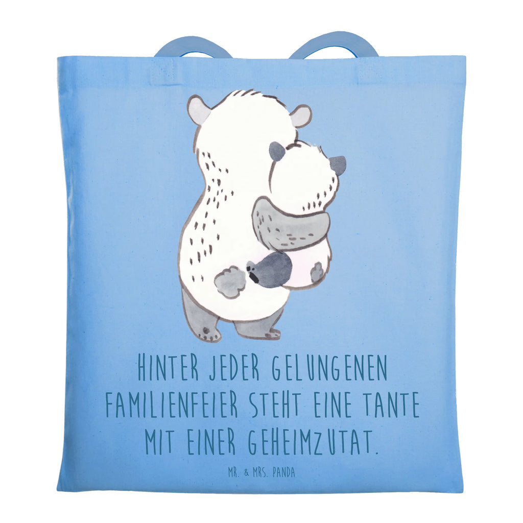 Tote bag Hinter jeder gelungenen Familienfeier steht eine Tante mit einer Geheimzutat. Schultertasche, Tasche, Stofftasche, Einkaufstasche, Beuteltasche, Tragetasche, Jutebeutel, Umhängetasche, Stoffbeutel, Strandtasche, Beutel, Jutetasche, Shopper, Badetasche, Einkaufstüte, Laptoptasche, Familie, Vatertag, Muttertag, Bruder, Schwester, Mama, Papa, Oma, Opa