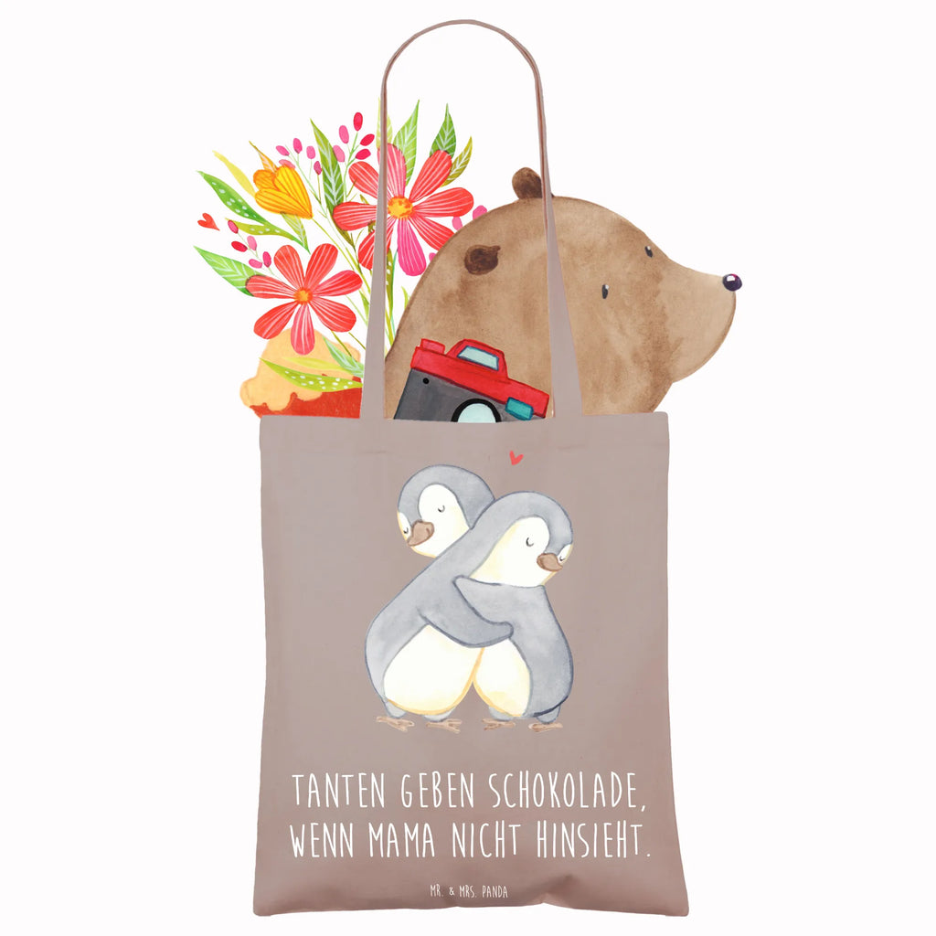 Tote bag Tanten geben Schokolade, wenn Mama nicht hinsieht. Umhängetasche, Beutel, Laptoptasche, Tragetasche, Jutebeutel, Einkaufstasche, Schultertasche, Strandtasche, Stofftasche, Shopper, Beuteltasche, Stoffbeutel, Badetasche, Einkaufstüte, Jutetasche, Tasche, Familie, Vatertag, Muttertag, Bruder, Schwester, Mama, Papa, Oma, Opa