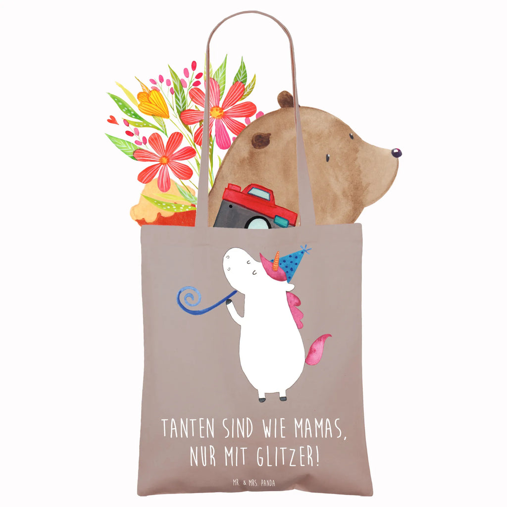 Tote bag Tanten sind wie Mamas, nur mit Glitzer! Beuteltasche, Einkaufstüte, Tasche, Strandtasche, Shopper, Umhängetasche, Badetasche, Stofftasche, Stoffbeutel, Beutel, Tragetasche, Laptoptasche, Einkaufstasche, Schultertasche, Jutebeutel, Jutetasche, Familie, Vatertag, Muttertag, Bruder, Schwester, Mama, Papa, Oma, Opa