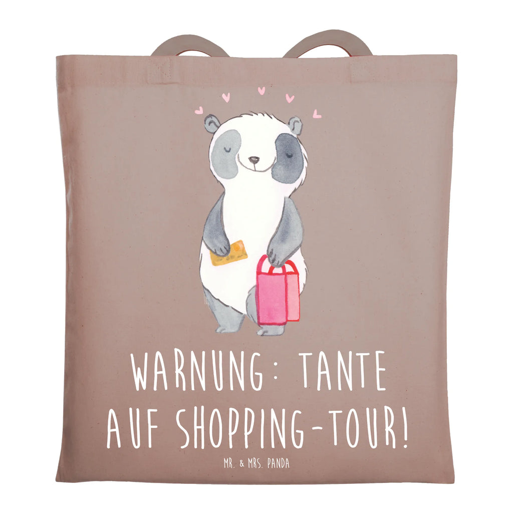Tote bag Warnung: Tante auf Shopping-Tour! Einkaufstasche, Jutetasche, Strandtasche, Beutel, Jutebeutel, Badetasche, Tragetasche, Tasche, Stofftasche, Schultertasche, Stoffbeutel, Umhängetasche, Beuteltasche, Einkaufstüte, Shopper, Laptoptasche, Familie, Vatertag, Muttertag, Bruder, Schwester, Mama, Papa, Oma, Opa