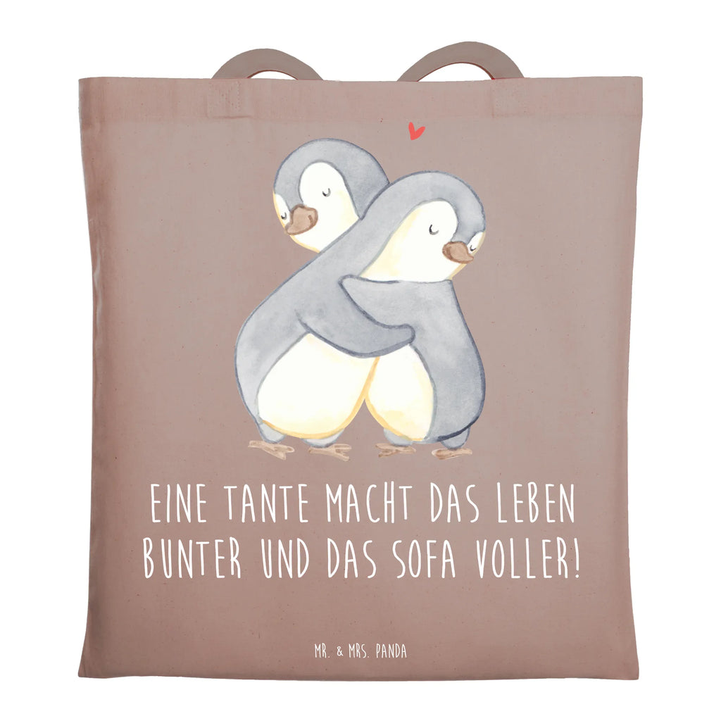 Tote bag Eine Tante macht das Leben bunter und das Sofa voller! Einkaufstasche, Einkaufstüte, Shopper, Badetasche, Jutetasche, Laptoptasche, Stofftasche, Beutel, Stoffbeutel, Umhängetasche, Schultertasche, Tasche, Tragetasche, Jutebeutel, Strandtasche, Beuteltasche, Familie, Vatertag, Muttertag, Bruder, Schwester, Mama, Papa, Oma, Opa