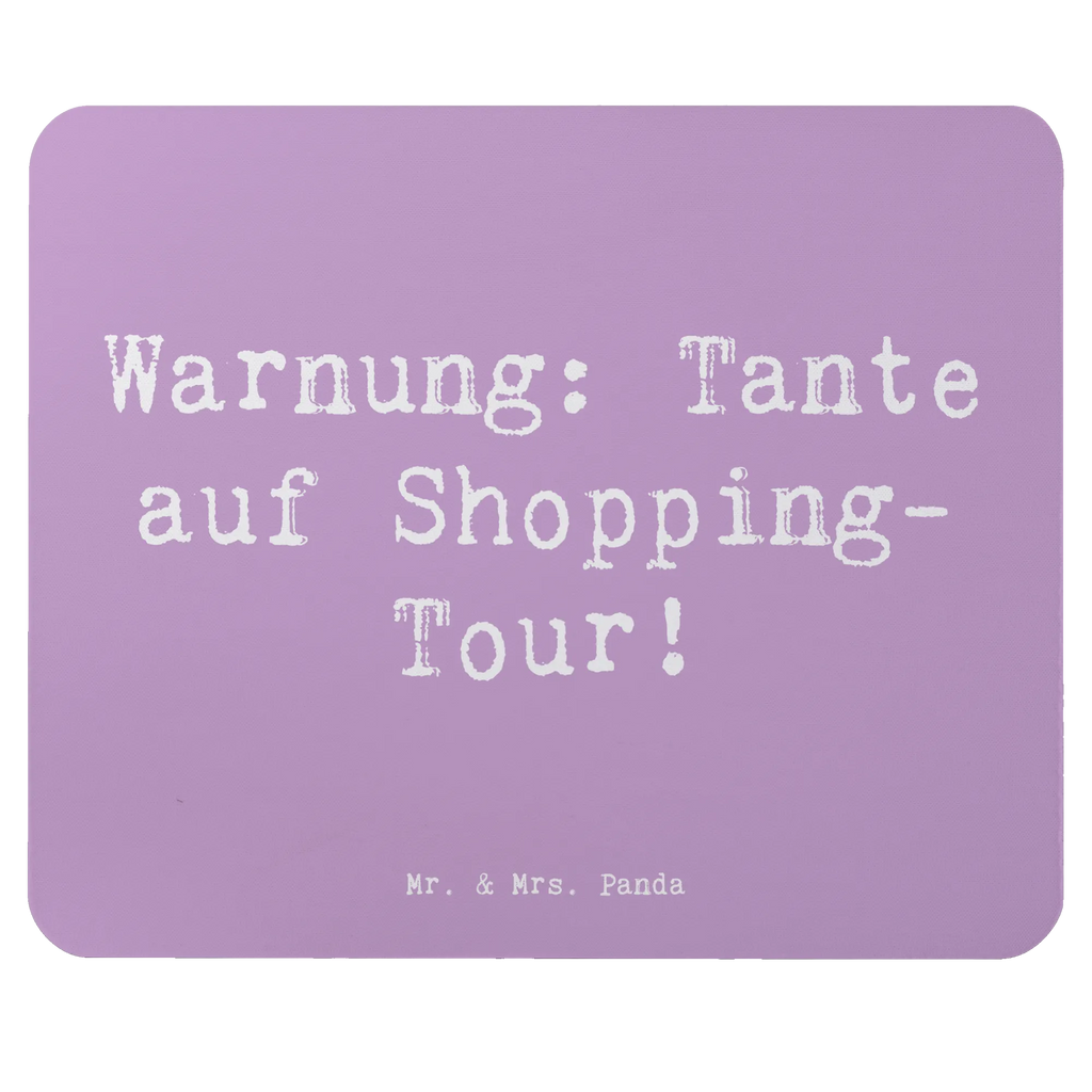 Mouse mat Saying Warnung: Tante auf Shopping-Tour! Mousepad, Computer zubehör, Büroausstattung, PC Zubehör, Arbeitszimmer, Mauspad, Einzigartiges Mauspad, Designer Mauspad, Mausunterlage, Mauspad Büro, Familie, Vatertag, Muttertag, Bruder, Schwester, Mama, Papa, Oma, Opa