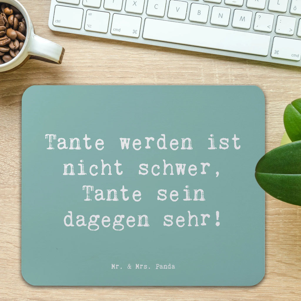Mouse mat Saying Tante werden ist nicht schwer, Tante sein dagegen sehr! Mousepad, Computer zubehör, Büroausstattung, PC Zubehör, Arbeitszimmer, Mauspad, Einzigartiges Mauspad, Designer Mauspad, Mausunterlage, Mauspad Büro, Familie, Vatertag, Muttertag, Bruder, Schwester, Mama, Papa, Oma, Opa