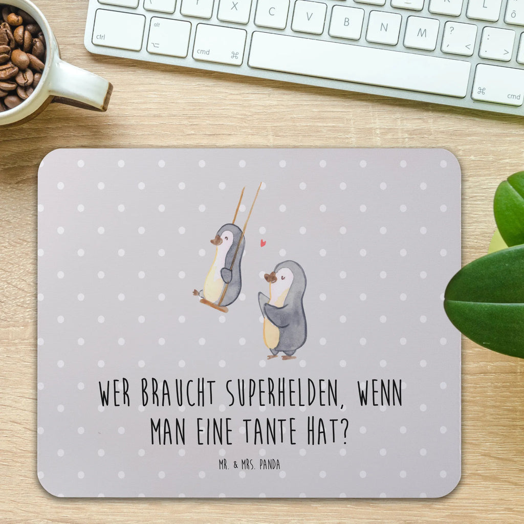 Mouse mat Wer braucht Superhelden, wenn man eine Tante hat? Einzigartiges Mauspad, Computer zubehör, PC Zubehör, Büroausstattung, Arbeitszimmer, Mausunterlage, Mousepad, Designer Mauspad, Mauspad, Mauspad Büro, Familie, Vatertag, Muttertag, Bruder, Schwester, Mama, Papa, Oma, Opa