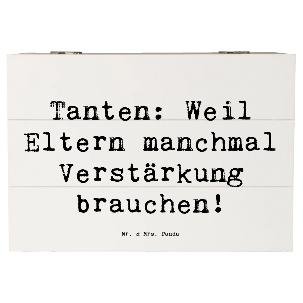 Wooden chest Saying Tanten: Weil Eltern manchmal Verstärkung brauchen! Erinnerungsbox, Geschenkdose, Truhe, Schatzkiste, Aufbewahrungsbox, Geschenkbox, Dekokiste, Kiste, Holzkiste, Erinnerungskiste, Schatulle, XXL, Familie, Vatertag, Muttertag, Bruder, Schwester, Mama, Papa, Oma, Opa