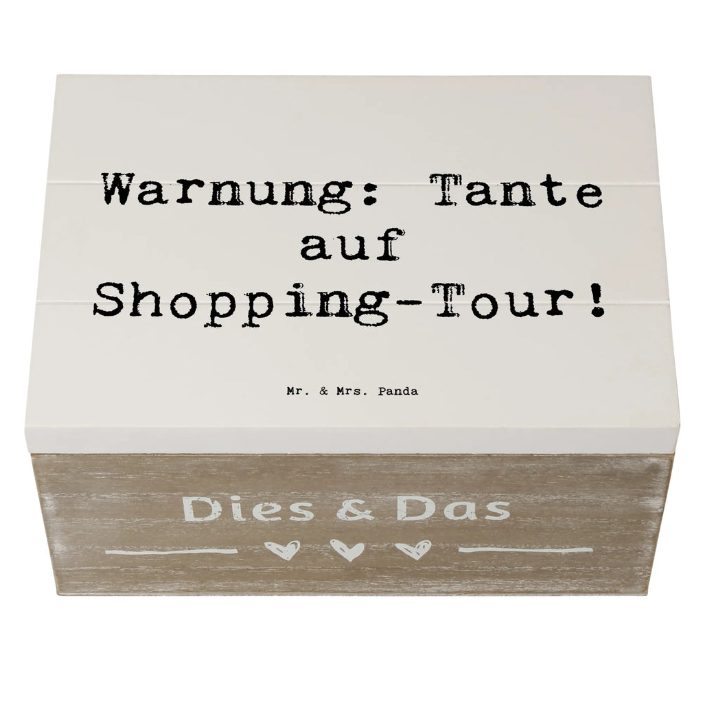 Holzkiste Spruch Tante Shopping Kiste, XXL, Schatzkiste, Geschenkbox, Aufbewahrungsbox, Geschenkdose, Erinnerungskiste, Schatulle, Erinnerungsbox, Dekokiste, Truhe, Holzkiste, Familie, Vatertag, Muttertag, Bruder, Schwester, Mama, Papa, Oma, Opa