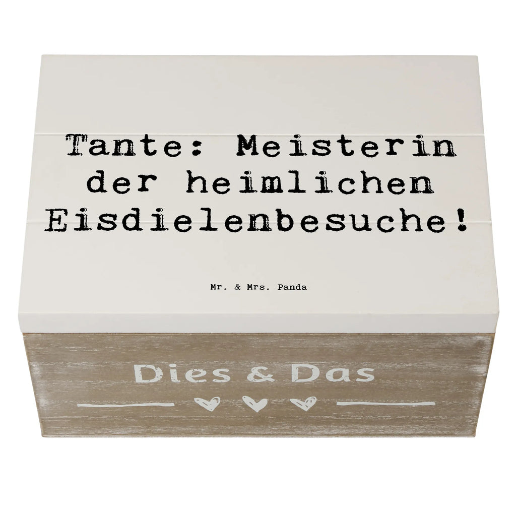 Holzkiste Spruch Tante Eisdielenmeisterin Schatulle, Geschenkdose, Erinnerungsbox, Erinnerungskiste, Schatzkiste, Holzkiste, Truhe, Dekokiste, XXL, Kiste, Geschenkbox, Aufbewahrungsbox, Familie, Vatertag, Muttertag, Bruder, Schwester, Mama, Papa, Oma, Opa