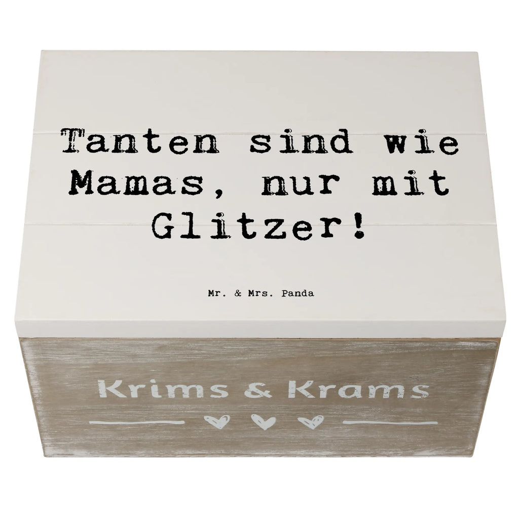 Holzkiste Spruch Glitzernde Tante Schatzkiste, Dekokiste, Truhe, XXL, Schatulle, Geschenkbox, Aufbewahrungsbox, Erinnerungsbox, Erinnerungskiste, Holzkiste, Kiste, Geschenkdose, Familie, Vatertag, Muttertag, Bruder, Schwester, Mama, Papa, Oma, Opa