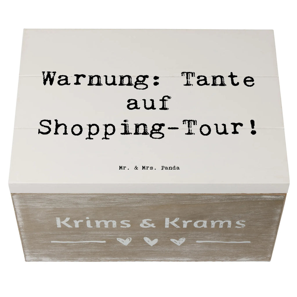 Holzkiste Spruch Tante Shopping Kiste, XXL, Schatzkiste, Geschenkbox, Aufbewahrungsbox, Geschenkdose, Erinnerungskiste, Schatulle, Erinnerungsbox, Dekokiste, Truhe, Holzkiste, Familie, Vatertag, Muttertag, Bruder, Schwester, Mama, Papa, Oma, Opa