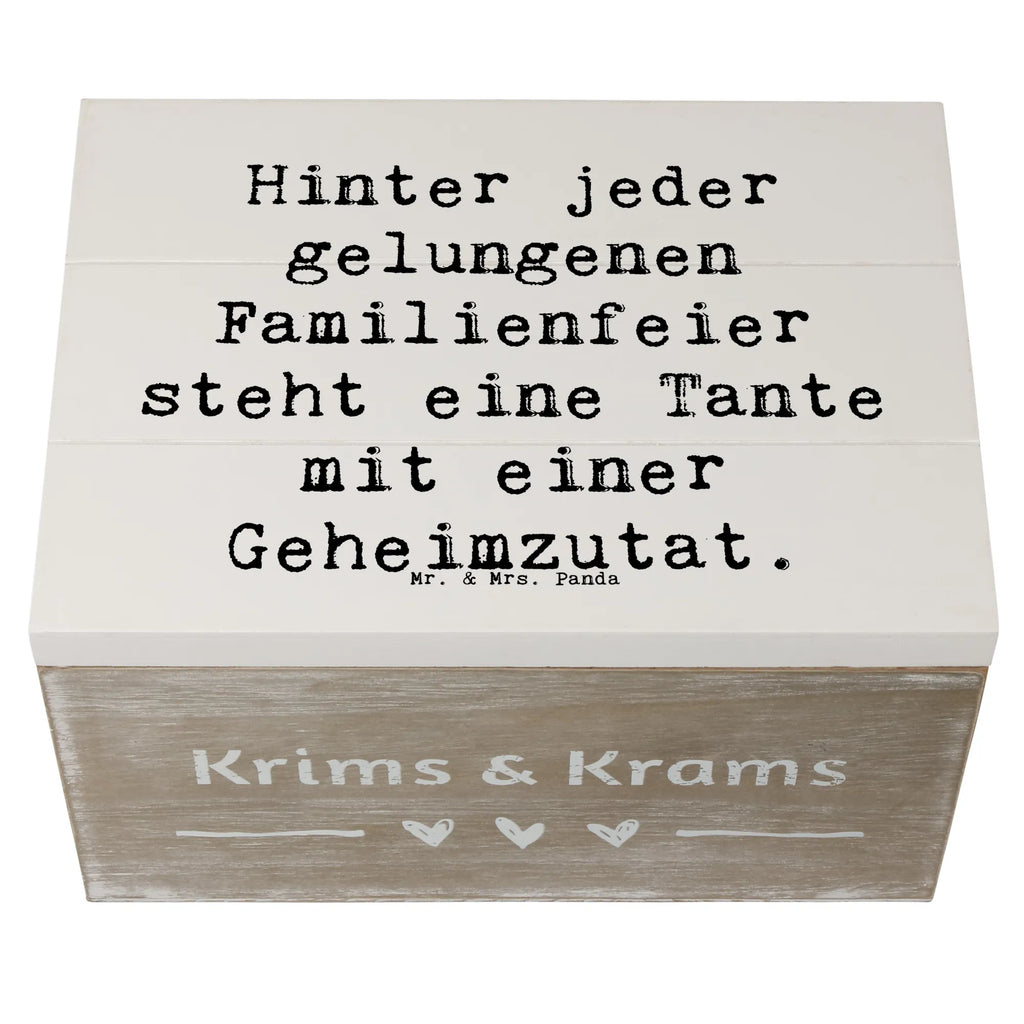 Holzkiste Spruch Tante Geheimzutat Erinnerungskiste, Erinnerungsbox, Dekokiste, Holzkiste, Schatulle, XXL, Geschenkbox, Truhe, Geschenkdose, Schatzkiste, Aufbewahrungsbox, Kiste, Familie, Vatertag, Muttertag, Bruder, Schwester, Mama, Papa, Oma, Opa