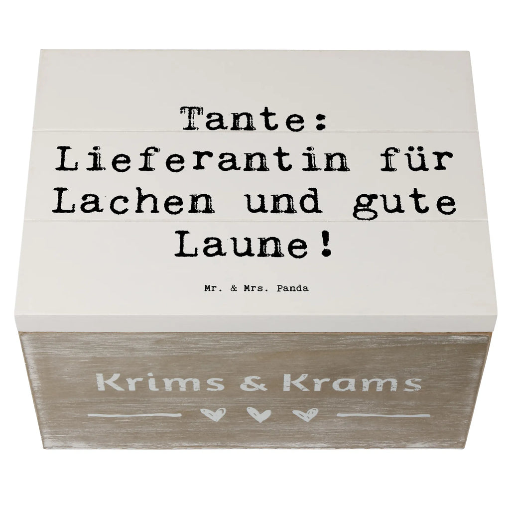 Holzkiste Spruch Tante Lieferantin Geschenkbox, XXL, Aufbewahrungsbox, Schatulle, Schatzkiste, Kiste, Holzkiste, Erinnerungsbox, Geschenkdose, Truhe, Dekokiste, Erinnerungskiste, Familie, Vatertag, Muttertag, Bruder, Schwester, Mama, Papa, Oma, Opa