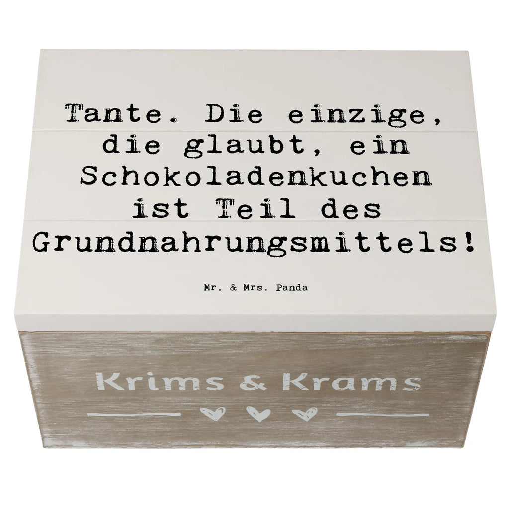Holzkiste Spruch Tante Schokoladenkuchen Truhe, Kiste, Aufbewahrungsbox, Erinnerungskiste, XXL, Schatulle, Erinnerungsbox, Geschenkdose, Dekokiste, Geschenkbox, Holzkiste, Schatzkiste, Familie, Vatertag, Muttertag, Bruder, Schwester, Mama, Papa, Oma, Opa