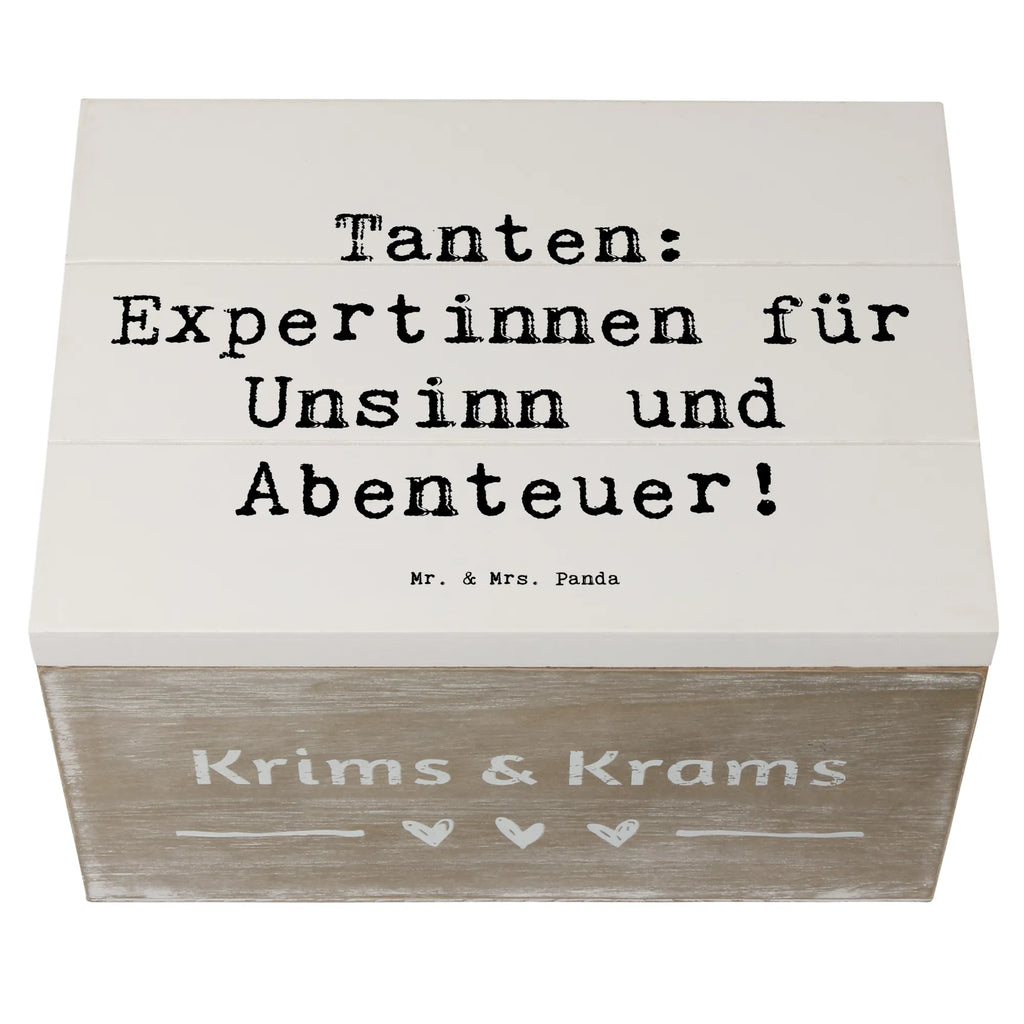 Holzkiste Spruch Tante Abenteuer Truhe, Dekokiste, Erinnerungskiste, Erinnerungsbox, Schatzkiste, Geschenkdose, Kiste, Schatulle, Holzkiste, Geschenkbox, XXL, Aufbewahrungsbox, Familie, Vatertag, Muttertag, Bruder, Schwester, Mama, Papa, Oma, Opa