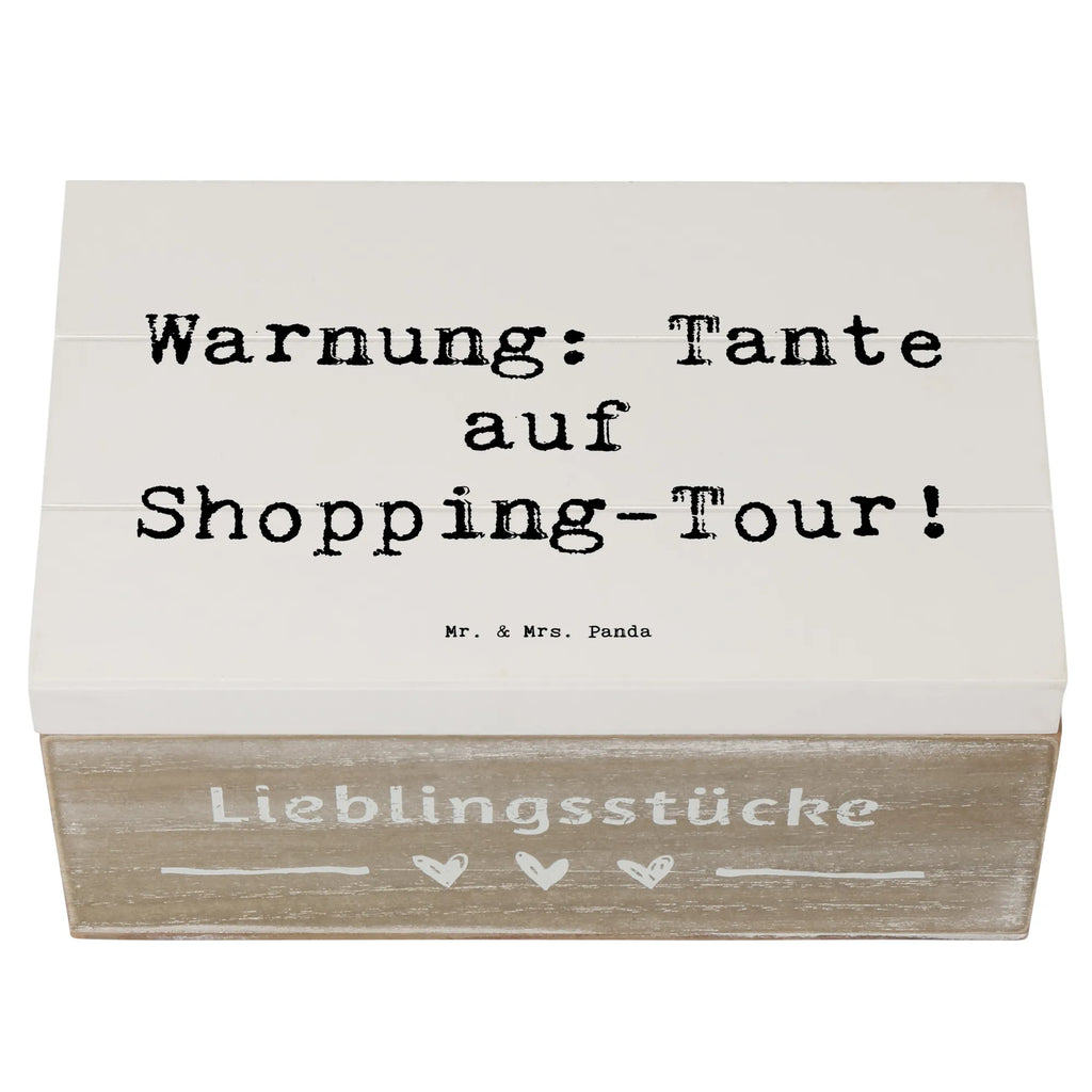 Holzkiste Spruch Tante Shopping Kiste, XXL, Schatzkiste, Geschenkbox, Aufbewahrungsbox, Geschenkdose, Erinnerungskiste, Schatulle, Erinnerungsbox, Dekokiste, Truhe, Holzkiste, Familie, Vatertag, Muttertag, Bruder, Schwester, Mama, Papa, Oma, Opa