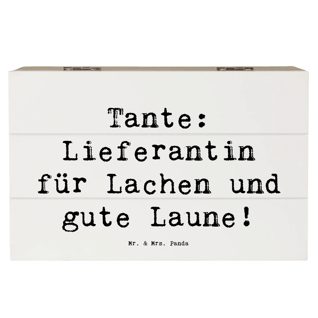 Holzkiste Spruch Tante Lieferantin Geschenkbox, XXL, Aufbewahrungsbox, Schatulle, Schatzkiste, Kiste, Holzkiste, Erinnerungsbox, Geschenkdose, Truhe, Dekokiste, Erinnerungskiste, Familie, Vatertag, Muttertag, Bruder, Schwester, Mama, Papa, Oma, Opa