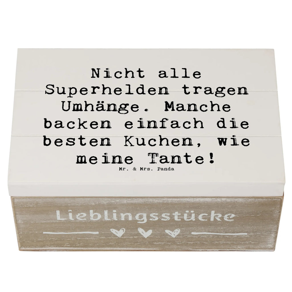 Wooden chest Saying Nicht alle Superhelden tragen Umhänge. Manche backen einfach die besten Kuchen, wie meine Tante! Holzkiste, Geschenkbox, Geschenkdose, XXL, Erinnerungsbox, Dekokiste, Aufbewahrungsbox, Kiste, Truhe, Schatulle, Erinnerungskiste, Schatzkiste, Familie, Vatertag, Muttertag, Bruder, Schwester, Mama, Papa, Oma, Opa