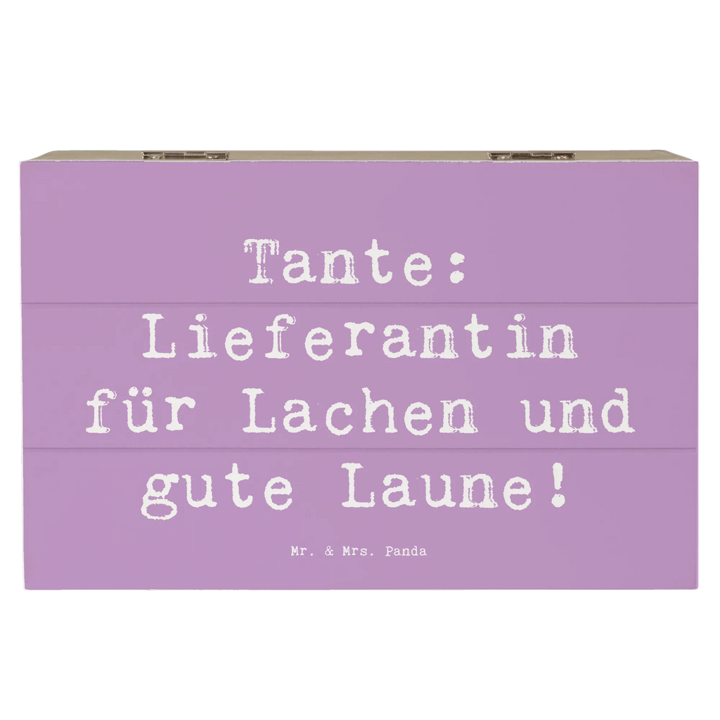 Holzkiste Spruch Tante Lieferantin Geschenkbox, XXL, Aufbewahrungsbox, Schatulle, Schatzkiste, Kiste, Holzkiste, Erinnerungsbox, Geschenkdose, Truhe, Dekokiste, Erinnerungskiste, Familie, Vatertag, Muttertag, Bruder, Schwester, Mama, Papa, Oma, Opa