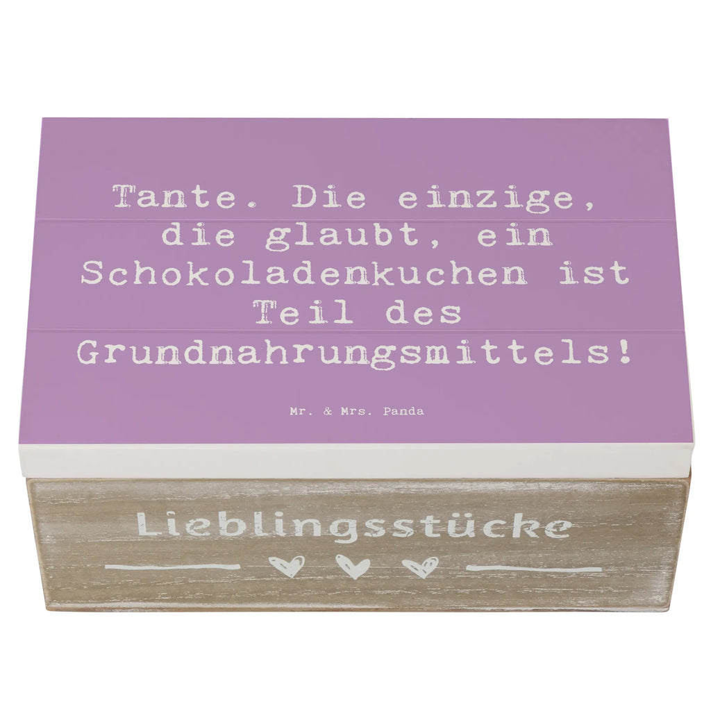 Holzkiste Spruch Tante Schokoladenkuchen Truhe, Kiste, Aufbewahrungsbox, Erinnerungskiste, XXL, Schatulle, Erinnerungsbox, Geschenkdose, Dekokiste, Geschenkbox, Holzkiste, Schatzkiste, Familie, Vatertag, Muttertag, Bruder, Schwester, Mama, Papa, Oma, Opa