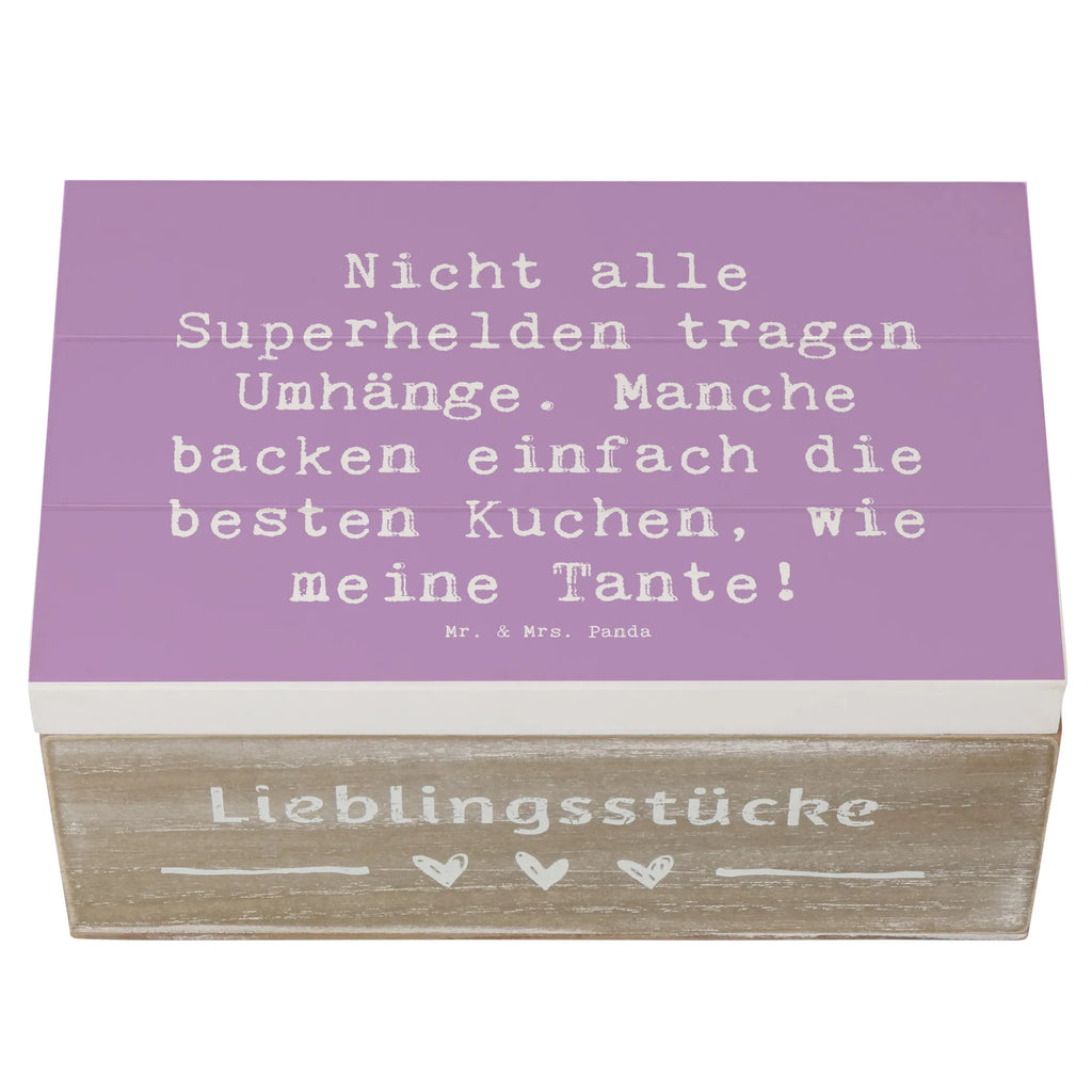 Wooden chest Saying Nicht alle Superhelden tragen Umhänge. Manche backen einfach die besten Kuchen, wie meine Tante! Holzkiste, Geschenkbox, Geschenkdose, XXL, Erinnerungsbox, Dekokiste, Aufbewahrungsbox, Kiste, Truhe, Schatulle, Erinnerungskiste, Schatzkiste, Familie, Vatertag, Muttertag, Bruder, Schwester, Mama, Papa, Oma, Opa
