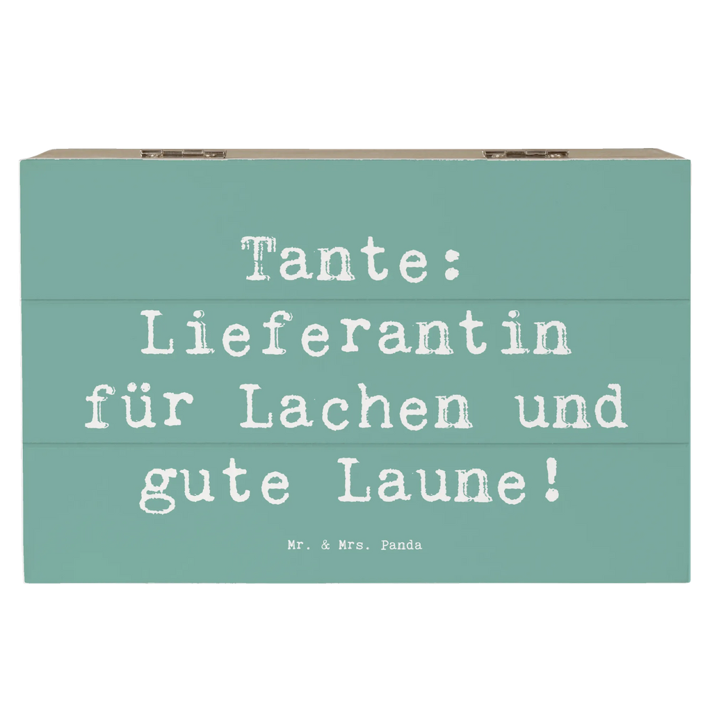 Holzkiste Spruch Tante Lieferantin Geschenkbox, XXL, Aufbewahrungsbox, Schatulle, Schatzkiste, Kiste, Holzkiste, Erinnerungsbox, Geschenkdose, Truhe, Dekokiste, Erinnerungskiste, Familie, Vatertag, Muttertag, Bruder, Schwester, Mama, Papa, Oma, Opa