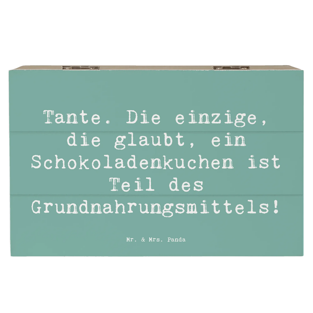 Holzkiste Spruch Tante Schokoladenkuchen Truhe, Kiste, Aufbewahrungsbox, Erinnerungskiste, XXL, Schatulle, Erinnerungsbox, Geschenkdose, Dekokiste, Geschenkbox, Holzkiste, Schatzkiste, Familie, Vatertag, Muttertag, Bruder, Schwester, Mama, Papa, Oma, Opa