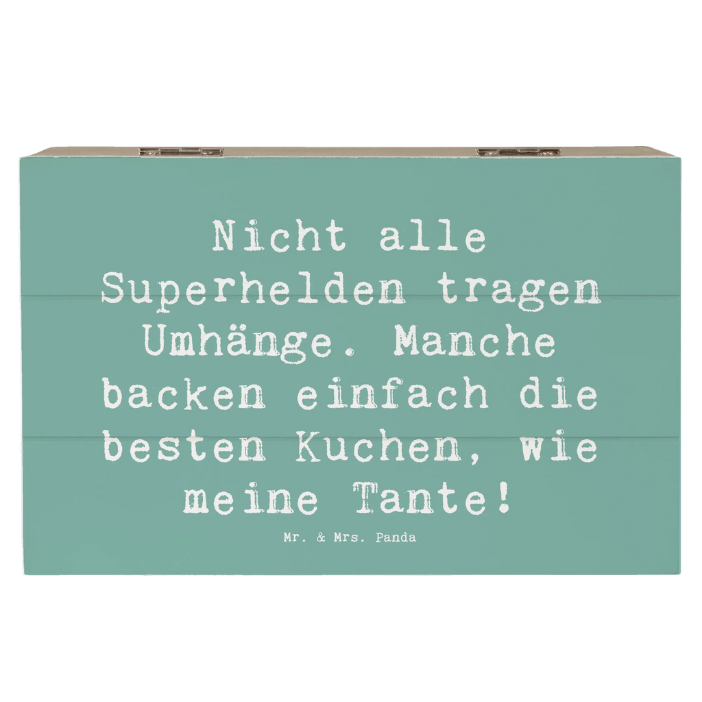 Wooden chest Saying Nicht alle Superhelden tragen Umhänge. Manche backen einfach die besten Kuchen, wie meine Tante! Holzkiste, Geschenkbox, Geschenkdose, XXL, Erinnerungsbox, Dekokiste, Aufbewahrungsbox, Kiste, Truhe, Schatulle, Erinnerungskiste, Schatzkiste, Familie, Vatertag, Muttertag, Bruder, Schwester, Mama, Papa, Oma, Opa