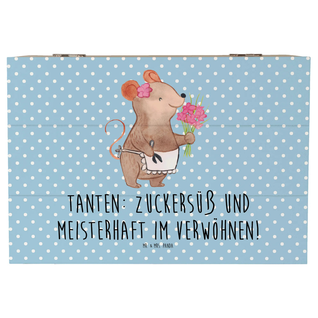 Wooden chest Tanten: Zuckersüß und meisterhaft im Verwöhnen! Dekokiste, XXL, Geschenkbox, Erinnerungsbox, Geschenkdose, Erinnerungskiste, Aufbewahrungsbox, Schatzkiste, Schatulle, Truhe, Kiste, Holzkiste, Familie, Vatertag, Muttertag, Bruder, Schwester, Mama, Papa, Oma, Opa