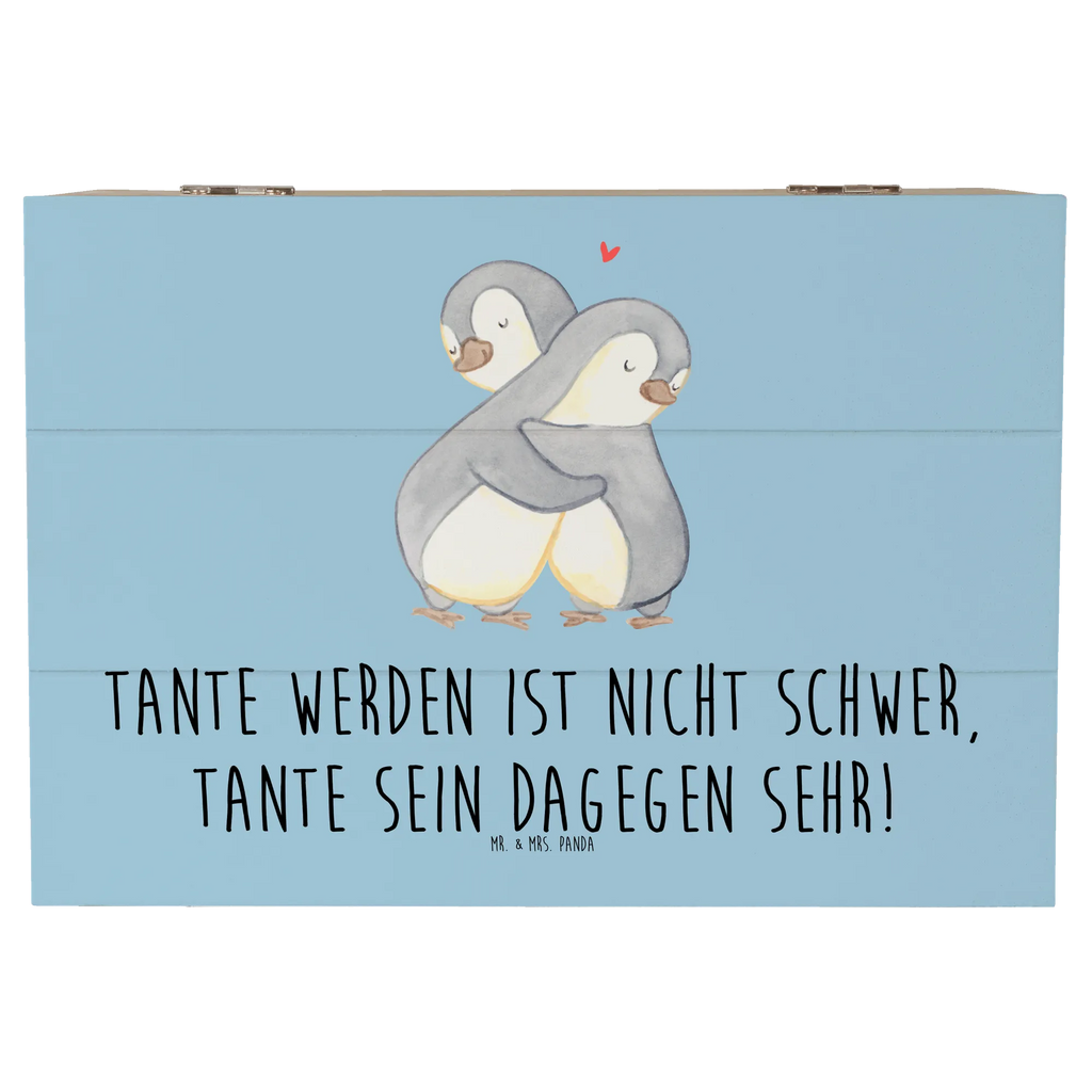 Wooden chest Tante werden ist nicht schwer, Tante sein dagegen sehr! Holzkiste, Kiste, Schatzkiste, Truhe, Schatulle, XXL, Erinnerungsbox, Erinnerungskiste, Dekokiste, Aufbewahrungsbox, Geschenkbox, Geschenkdose, Familie, Vatertag, Muttertag, Bruder, Schwester, Mama, Papa, Oma, Opa