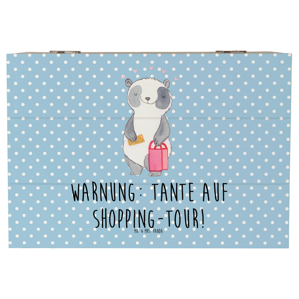 Holzkiste Tante Shopping Erinnerungsbox, XXL, Truhe, Schatulle, Geschenkdose, Schatzkiste, Aufbewahrungsbox, Kiste, Dekokiste, Geschenkbox, Erinnerungskiste, Holzkiste, Familie, Vatertag, Muttertag, Bruder, Schwester, Mama, Papa, Oma, Opa