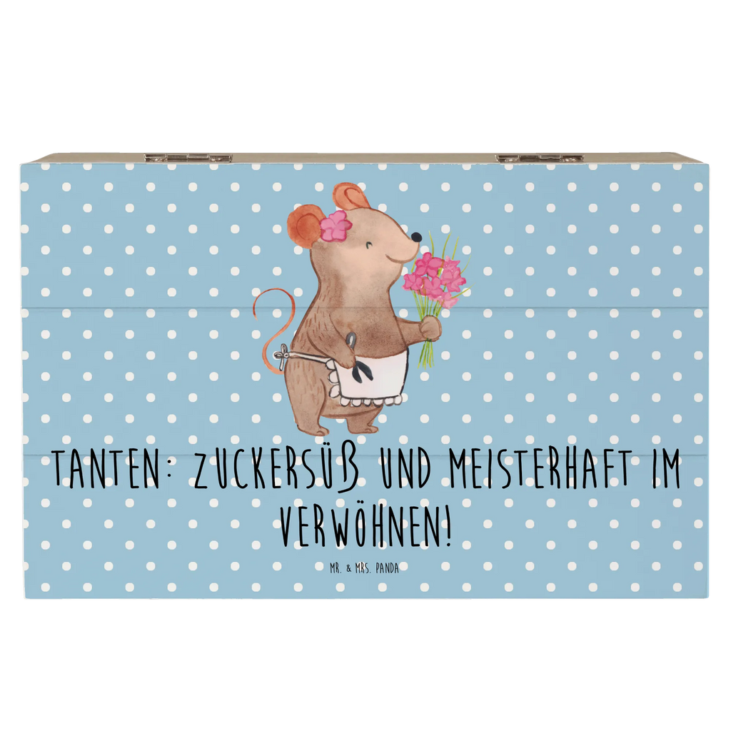 Wooden chest Tanten: Zuckersüß und meisterhaft im Verwöhnen! Dekokiste, XXL, Geschenkbox, Erinnerungsbox, Geschenkdose, Erinnerungskiste, Aufbewahrungsbox, Schatzkiste, Schatulle, Truhe, Kiste, Holzkiste, Familie, Vatertag, Muttertag, Bruder, Schwester, Mama, Papa, Oma, Opa